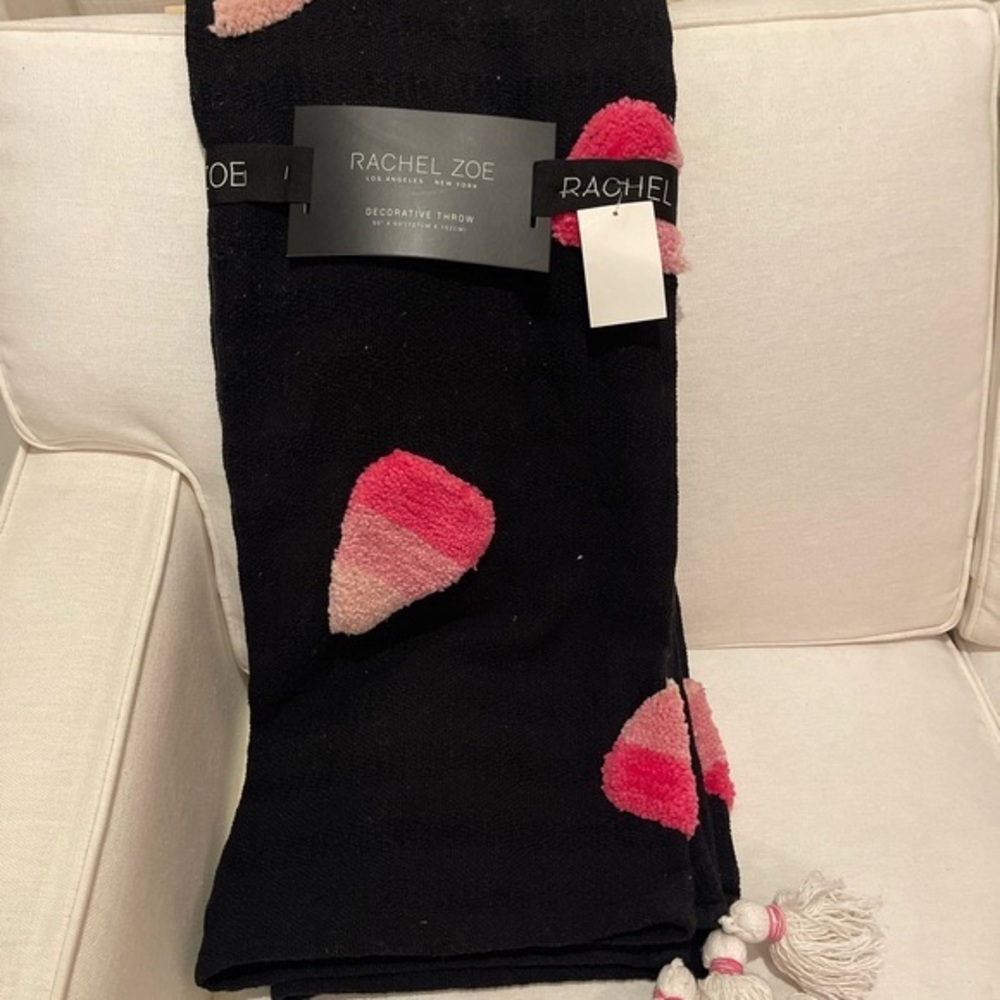 Rachel Zoe Pink Candy Corn Blanket